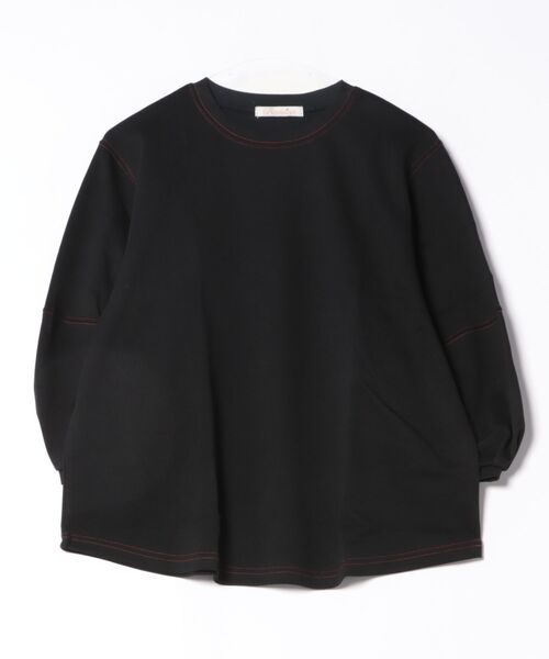BANICO(バニコ)の「ステッチラインデザインTシャツ (SS)(Tシャツ/カットソー・レディース・ブラック/ホワイト・FREE)」の8枚目の写真