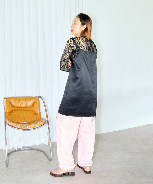 セール】EUCHRONIA 別注 Lace long sleece tee：カットソー（T