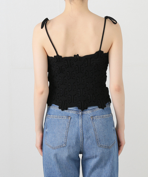 Open sesame Club オープンセサミクラブ　キャミソール OPEN SESAME CLUB/オープン セサミ クラブ】 Lattice camisole