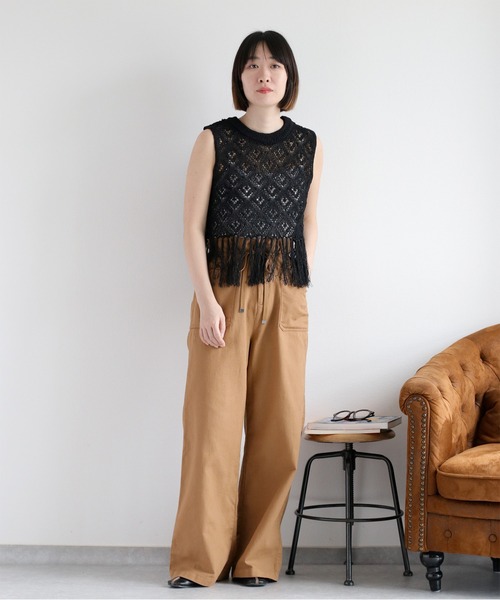 もふこページ セール】フリンジニットベスト（ベスト）｜cepo（セポ）のファッション