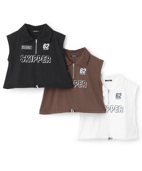 by LOVEiT（バイラビット）の「【Cuugal掲載】ハーフジップ半袖Ｔシャツ（Tシャツ/カットソー・キッズ・ブラック/オフホワイト/ブラウン・120cm/130cm/140cm/150cm/160cm）」の11枚目の写真