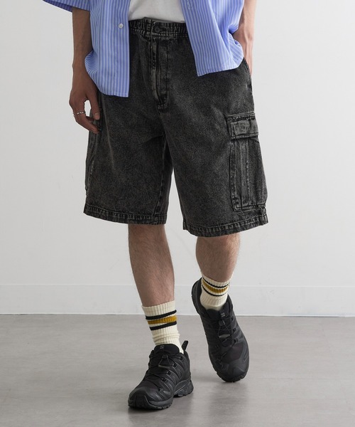 セール】【MAGASIN DE MODE Brew】デニムカーゴハーフパンツ MNY