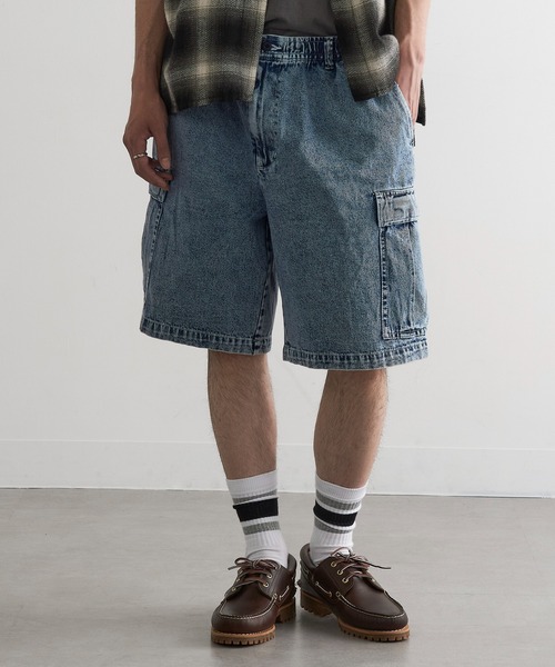 MAGASIN DE MODE Brew(マガジンデモードブリュー)の「【MAGASIN DE MODE Brew】デニムカーゴハーフパンツ MNY(デニムパンツ・メンズ・ブルー/ライトブルー/ブラック・2L/M/L)」の20枚目の写真