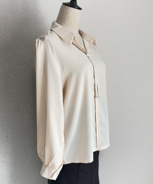shoppinggo(ショッピングゴー)の「ブラウス ネックレス レディース トップス(シャツ/ブラウス・レディース・ベージュ・M)」の20枚目の写真