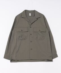 /KATO(カトー)/２１１　ナイロンオープンカラーワークシャツ