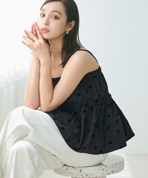【ぽんぽん】トップス ポプリン コルセットトップス - ホワイト | ZARA Japan / 日本