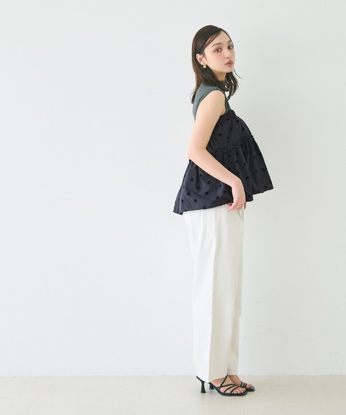 coca(coca)(コカ)の「【WEB限定セール】ポプリン 2wayベアトップス(チューブトップ・レディース・ネイビー/ホワイト・S/M/L)」の14枚目の写真