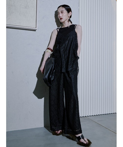Stylevoice for xxx(スタイルヴォイスフォー)の「【00サイズ】<YUKIKO KOJIMAさんコラボ>カップ付きアメスリタンクトップ(タンクトップ・レディース・ブラック/オフホワイト・00/1)」の18枚目の写真