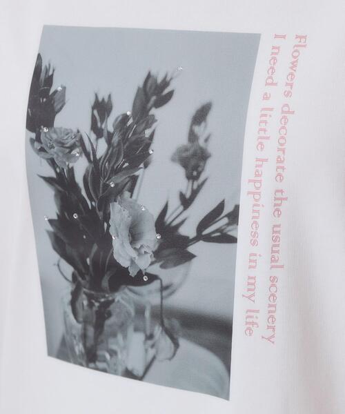 ITS'DEMO（イッツデモ）の「【手洗い可】フォトフレンチTシャツ（Tシャツ/カットソー・レディース・オフホワイト/ライトブルー/ベビーピンク/ブラック・00）」の8枚目の写真