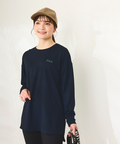 FILA（フィラ）の「マルチウェイ セットアップ 2点セット (ラッシュガード / フィットネスフェア)（ラッシュガード・レディース・ブラック/ベージュ/ラベンダー/ブラウン・MEDIUM/LARGE/X-LARGE/XX-LARGE/XXXX-LARGE/XXX-LARGE）」の10枚目の写真