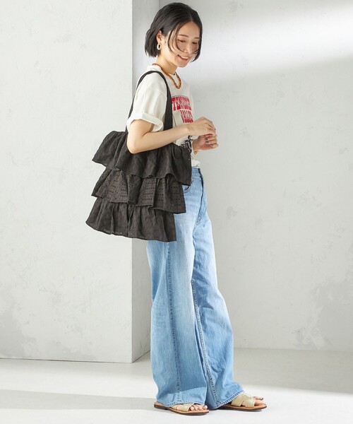 SHIPS(シップス)の「RAJAT:シフリー 刺繍 トート(トートバッグ・レディース・ブラック/ライトホワイト・ONE SIZE)」の15枚目の写真