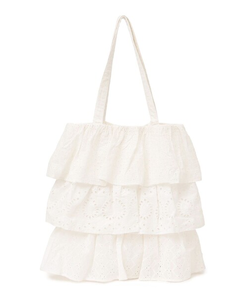 SHIPS(シップス)の「RAJAT:シフリー 刺繍 トート(トートバッグ・レディース・ブラック/ライトホワイト・ONE SIZE)」の4枚目の写真