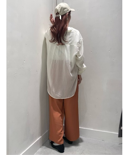 Right-on(ライトオン)の「HONEYSUCKLE ROSE(ハニーサックルローズ)【レディース】シアーブラウス(シャツ/ブラウス・レディース・ブルー/オフホワイト/ダークグレー・L/M)」の13枚目の写真