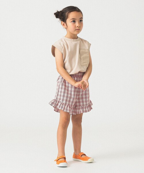 B:MING by BEAMS（ビーミングバイビームス）の「吸水速乾ノースリーブ 2025SS（100～140cm）（タンクトップ・キッズ・ダークグリーン/ベージュ・110/140/120/100/130）」の7枚目の写真