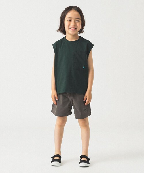 B:MING by BEAMS（ビーミングバイビームス）の「吸水速乾ノースリーブ 2025SS（100～140cm）（タンクトップ・キッズ・ダークグリーン/ベージュ・110/140/120/100/130）」の9枚目の写真