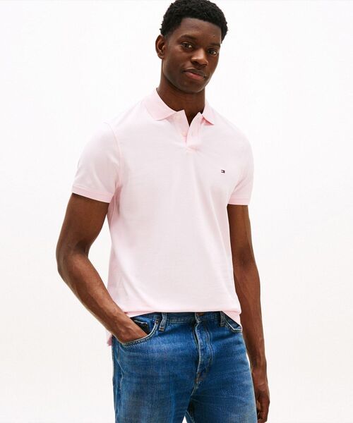 TOMMY HILFIGER（トミーヒルフィガー）の「レギュラーポロシャツ（ポロシャツ・メンズ・グレー/ブルー/ネイビー/ピンク・MEDIUM/LARGE/X-LARGE/SMALL）」の4枚目の写真