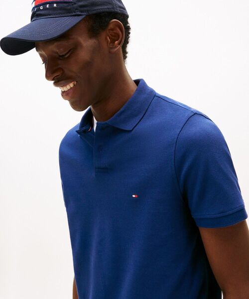 TOMMY HILFIGER（トミーヒルフィガー）の「レギュラーポロシャツ（ポロシャツ・メンズ・グレー/ブルー/ネイビー/ピンク・MEDIUM/LARGE/X-LARGE/SMALL）」の5枚目の写真