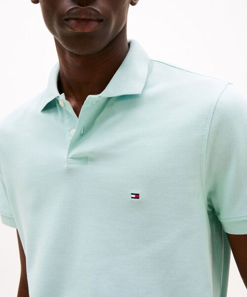 TOMMY HILFIGER（トミーヒルフィガー）の「レギュラーポロシャツ（ポロシャツ・メンズ・グレー/ブルー/ネイビー/ピンク・MEDIUM/LARGE/X-LARGE/SMALL）」の9枚目の写真