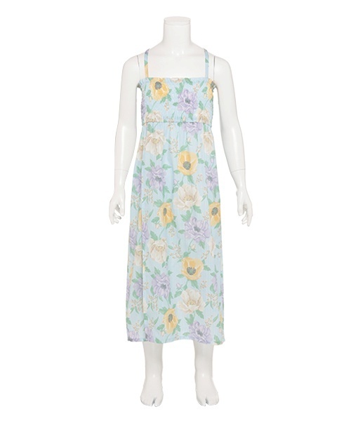 petit main(プティマイン)の「大花柄2way浴衣(浴衣・キッズ・サックスブルー/クリーム・100cm/110cm/90cm/130cm/120cm)」の10枚目の写真