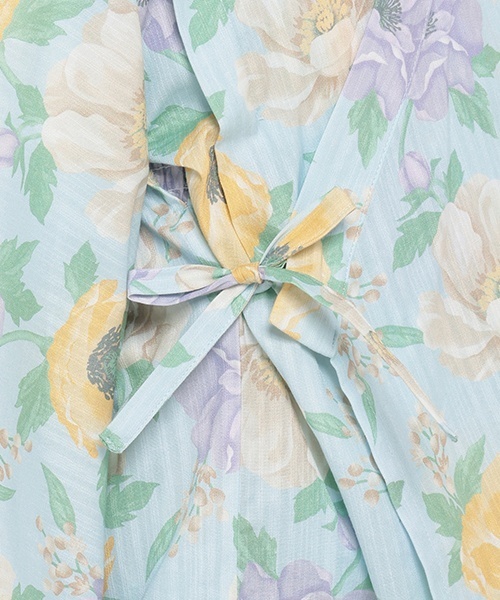 petit main(プティマイン)の「大花柄2way浴衣(浴衣・キッズ・サックスブルー/クリーム・100cm/110cm/90cm/130cm/120cm)」の16枚目の写真