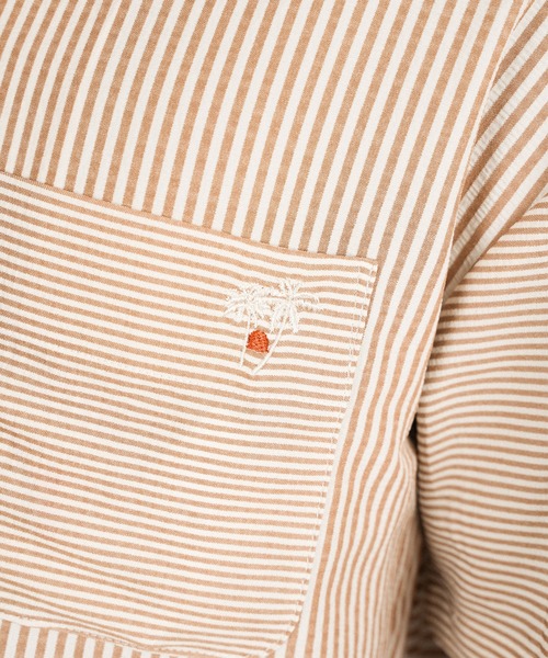 SUNS by #Re:room（サンズバイリルーム）の「スイッチングシアサッカーオープンカラーシャツ（シャツ/ブラウス・メンズ・ブラック/ブルー・SMALL/MEDIUM）」の15枚目の写真