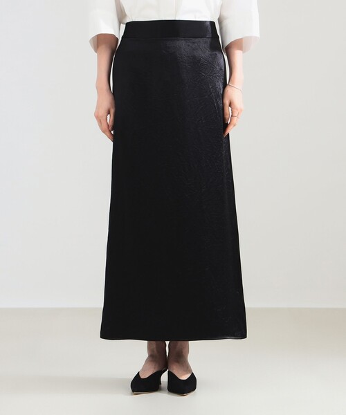 Demi-Luxe BEAMS（デミルクス ビームス）の「【2/5再値下げ】アセテート サテン イージースカート（スカート・レディース・ブラック/グレー・36/38）」の19枚目の写真