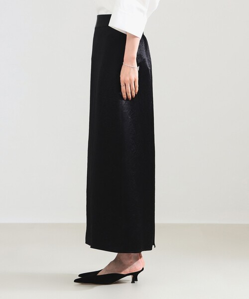 Demi-Luxe BEAMS（デミルクス ビームス）の「【2/5再値下げ】アセテート サテン イージースカート（スカート・レディース・ブラック/グレー・36/38）」の20枚目の写真