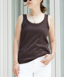 Deuxieme Classe タンクトップ ブラウンカラー Vintage タンクトップ（タンクトップ）｜Deuxieme Classe