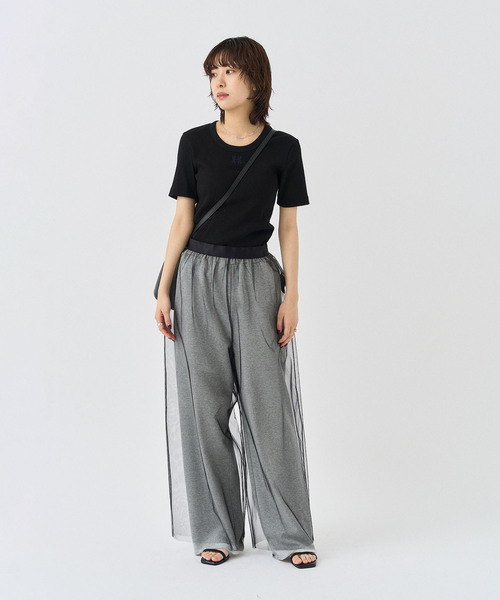 HARDY NOIR(アルディーノアール)の「《追加3》細リブTシャツ(Tシャツ/カットソー・レディース・ブラック/ホワイト・FREE)」の3枚目の写真