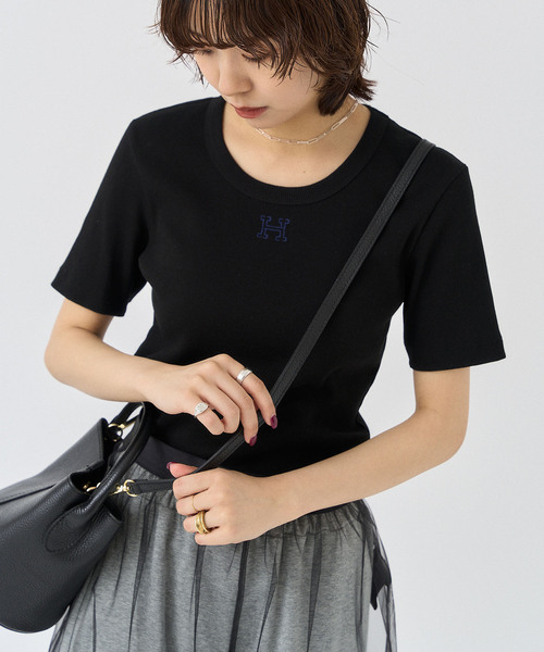 HARDY NOIR(アルディーノアール)の「《追加3》細リブTシャツ(Tシャツ/カットソー・レディース・ブラック/ホワイト・FREE)」の7枚目の写真