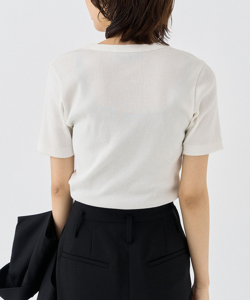 HARDY NOIR(アルディーノアール)の「《追加3》細リブTシャツ(Tシャツ/カットソー・レディース・ブラック/ホワイト・FREE)」の14枚目の写真