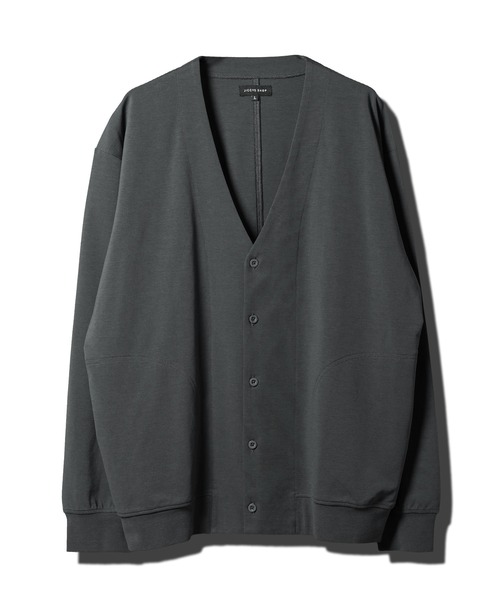 jiggys shop（ジギーズショップ）の「接触冷感 ダブルフェイス素材 ストレッチ Vネック カーディガン（カーディガン/ボレロ・メンズ・ブラック/グレー/ブルー/スミクロ・MEDIUM/LARGE/X-LARGE）」の11枚目の写真