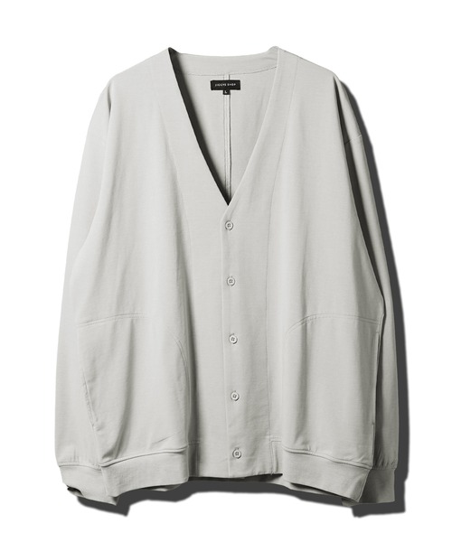 jiggys shop（ジギーズショップ）の「接触冷感 ダブルフェイス素材 ストレッチ Vネック カーディガン（カーディガン/ボレロ・メンズ・ブラック/グレー/ブルー/スミクロ・MEDIUM/LARGE/X-LARGE）」の13枚目の写真