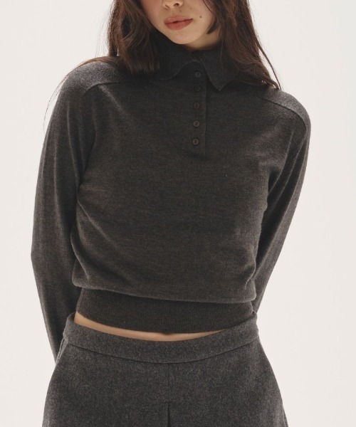 TODAYFUL/トゥデイフル】Front Botton Knit/フロントボタンニット