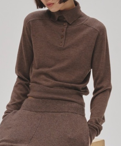 TODAYFUL/トゥデイフル】Front Botton Knit/フロントボタンニット