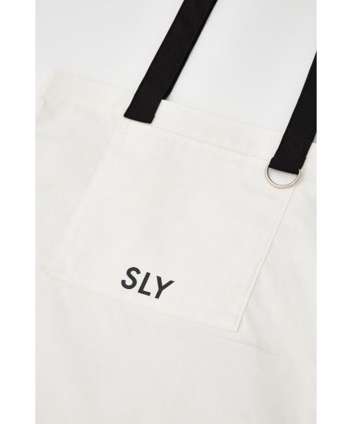 SLY（スライ）の「【WEB限定】POCKET LOGO TOTE BAG ポケット ロゴ トートバッグ（トートバッグ・レディース・ホワイト/レッド/ピンク/ブラック/ブルー・FREE）」の8枚目の写真