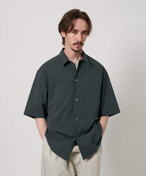 beauty＆youth キャンプカラーシャツ【接触冷感】　Ｍサイズ ヨウリュウ キャンプカラー シャツ FORM型（シャツ/ブラウス