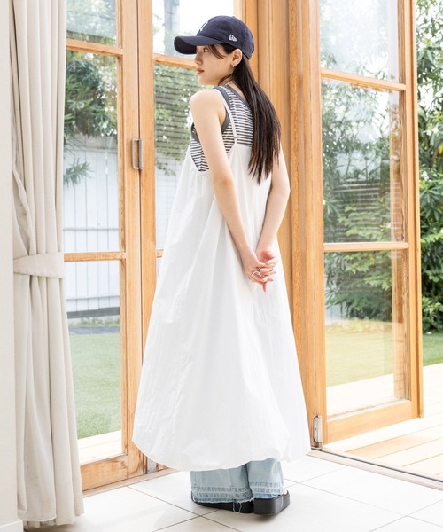 RAGEBLUE（レイジブルー）の「バルーンキャミワンピース（ワンピース・レディース・ブラック/オフホワイト・FREE）」の10枚目の写真