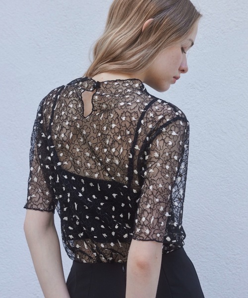 セール】フラワーラメシアートップス（シャツ/ブラウス）｜Rosy luce