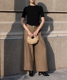 Rivel（リヴェル）の「【COCOSIN】フロント タック ワイドパンツ スラックス（スラックス）」