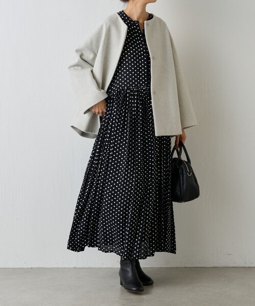 セール】ドットギャザーワンピース（ワンピース）｜BEARDSLEY