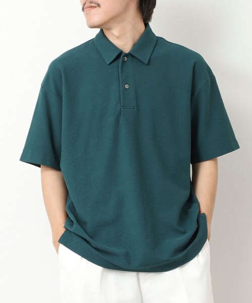 NOLLEY’S(ノーリーズ)の「ブークレポロシャツ 25SS(ポロシャツ・メンズ・グリーン/ベージュ/ネイビー・S/M/L)」の2枚目の写真