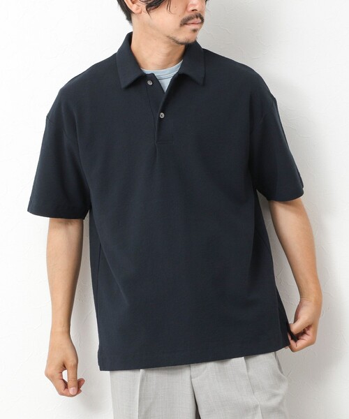 NOLLEY’S(ノーリーズ)の「ブークレポロシャツ 25SS(ポロシャツ・メンズ・グリーン/ベージュ/ネイビー・S/M/L)」の4枚目の写真