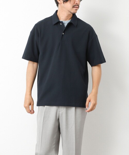 NOLLEY’S(ノーリーズ)の「ブークレポロシャツ 25SS(ポロシャツ・メンズ・グリーン/ベージュ/ネイビー・S/M/L)」の5枚目の写真