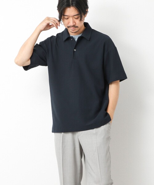 NOLLEY’S(ノーリーズ)の「ブークレポロシャツ 25SS(ポロシャツ・メンズ・グリーン/ベージュ/ネイビー・S/M/L)」の7枚目の写真