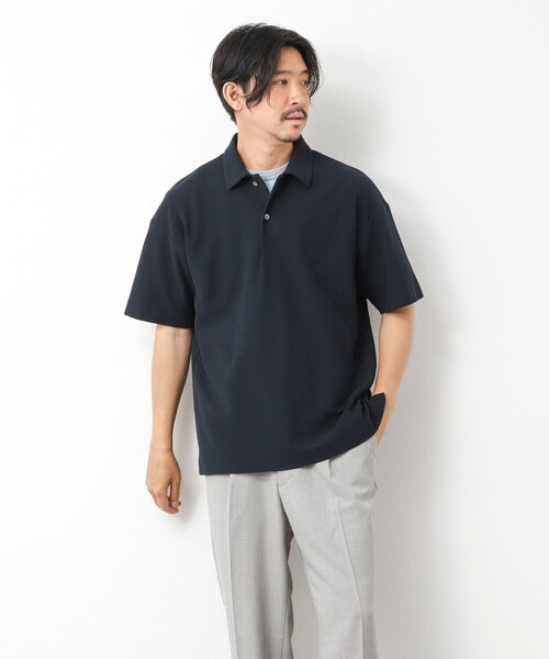 NOLLEY’S(ノーリーズ)の「ブークレポロシャツ 25SS(ポロシャツ・メンズ・グリーン/ベージュ/ネイビー・S/M/L)」の11枚目の写真