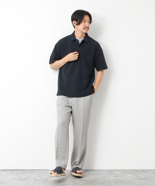 NOLLEY’S(ノーリーズ)の「ブークレポロシャツ 25SS(ポロシャツ・メンズ・グリーン/ベージュ/ネイビー・S/M/L)」の12枚目の写真