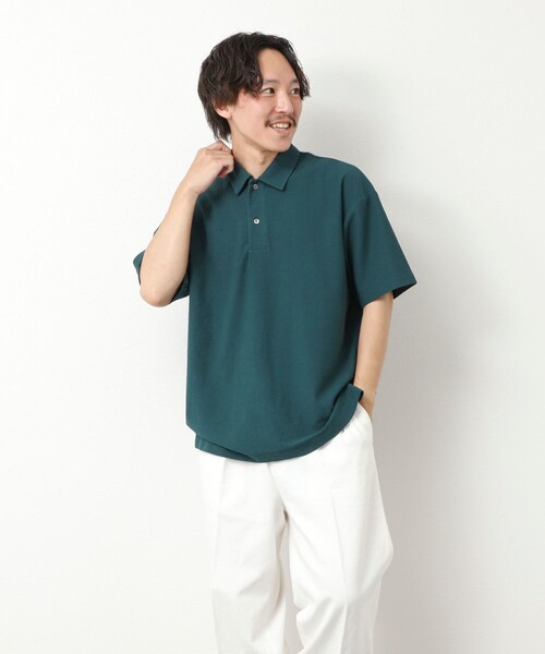 NOLLEY’S(ノーリーズ)の「ブークレポロシャツ 25SS(ポロシャツ・メンズ・グリーン/ベージュ/ネイビー・S/M/L)」の19枚目の写真