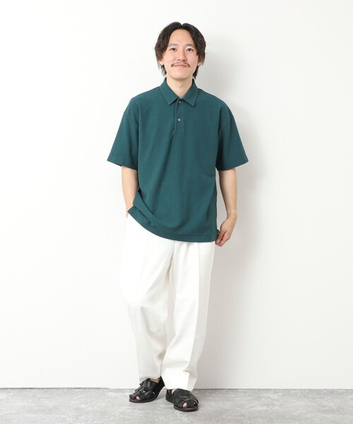 NOLLEY’S(ノーリーズ)の「ブークレポロシャツ 25SS(ポロシャツ・メンズ・グリーン/ベージュ/ネイビー・S/M/L)」の20枚目の写真