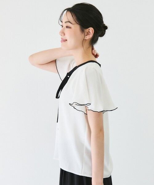 ジャイロ JAYRO バイカラーブラウス   （コン） JAYRO(ジャイロ) シャツ/ブラウス通販｜J'aDoRe JUN ONLINE